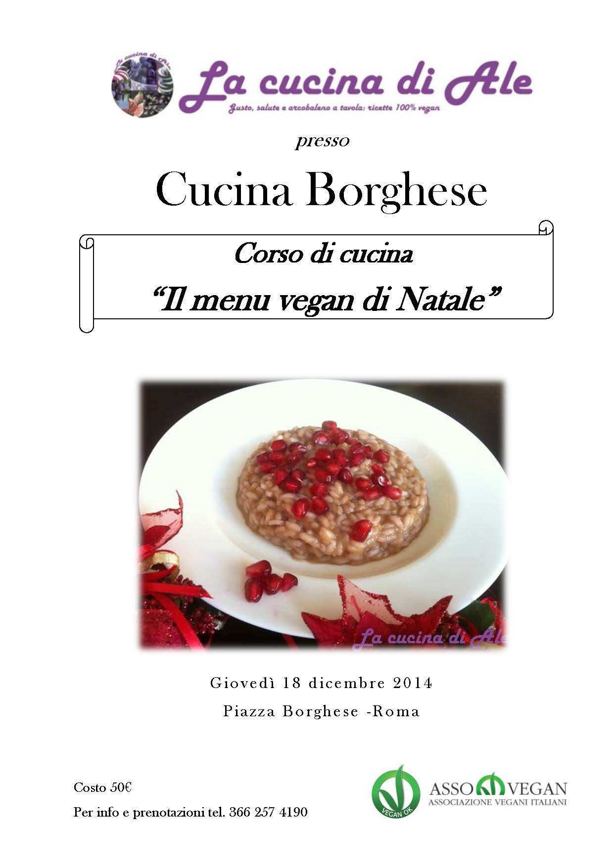 La tavola delle Feste, il corso a Cucina Borghese