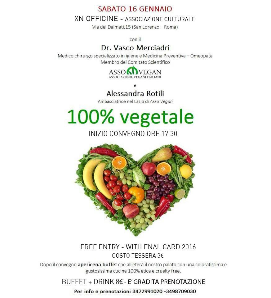 '100% vegetale', a Roma parliamo della scelta etica
