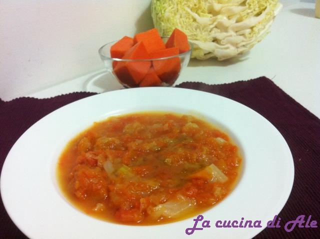 Zuppa zucca e cavoli