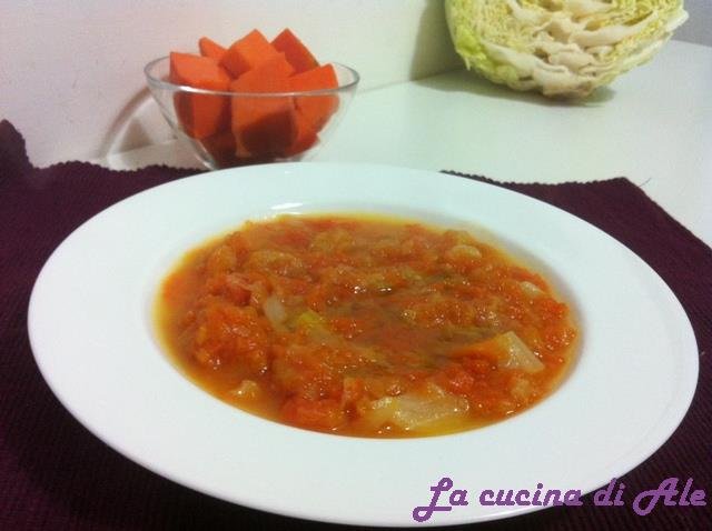 Zuppa zucca e cavoli