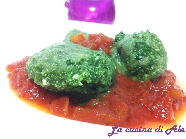 Quenelle di spinaci