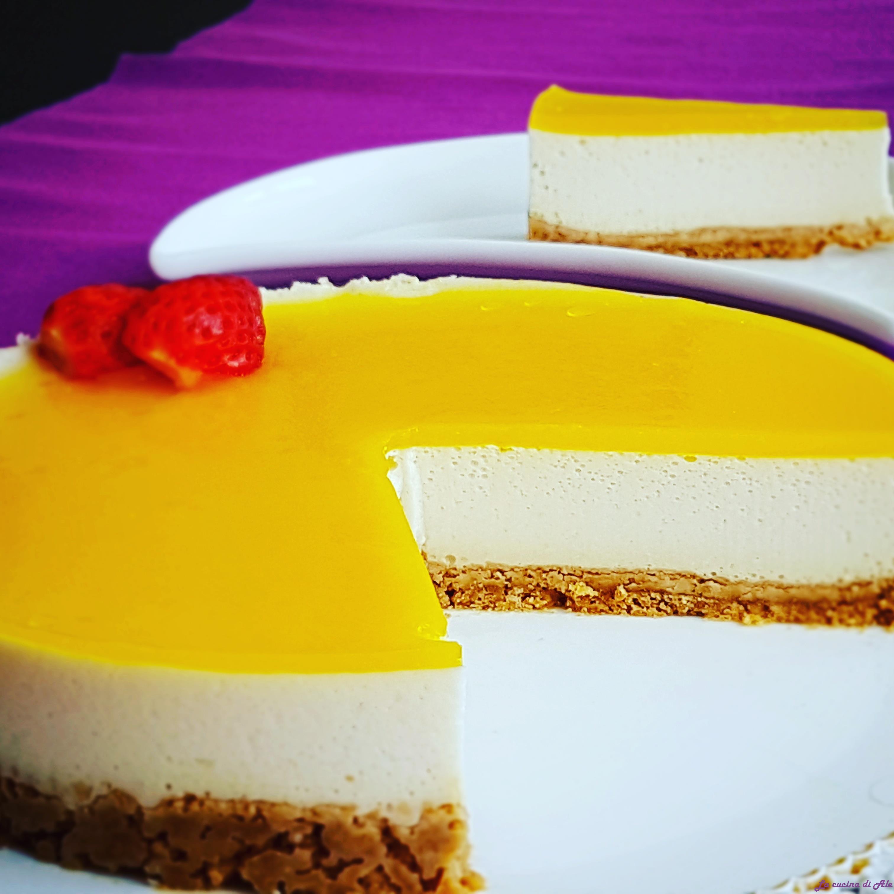 Lemon vegcheescake