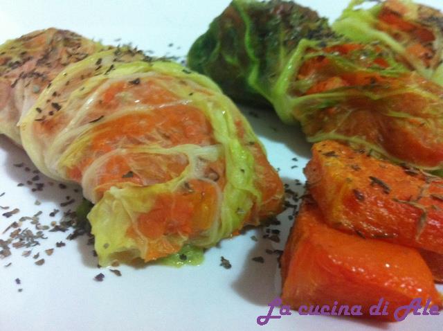 Involtini di verza molto orange