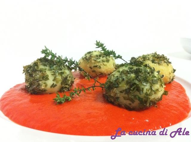 Perle di patate in agrodolce