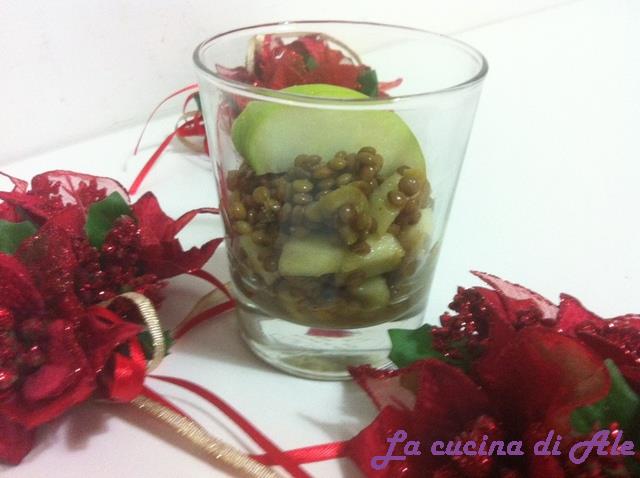 Lenticchie in bicchiere