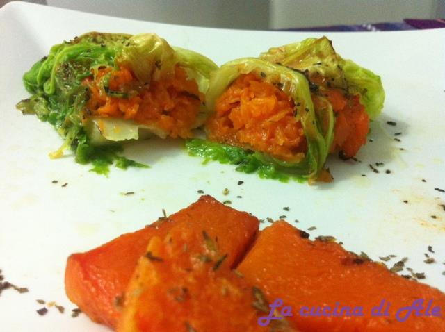 Involtini di verza molto orange