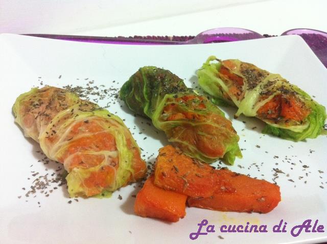 Involtini di verza molto orange